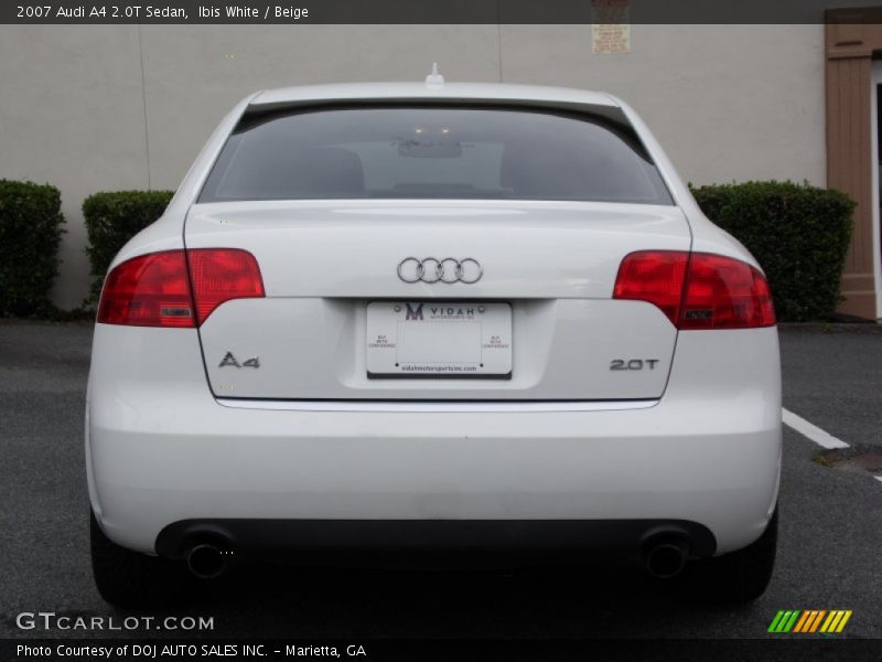 Ibis White / Beige 2007 Audi A4 2.0T Sedan