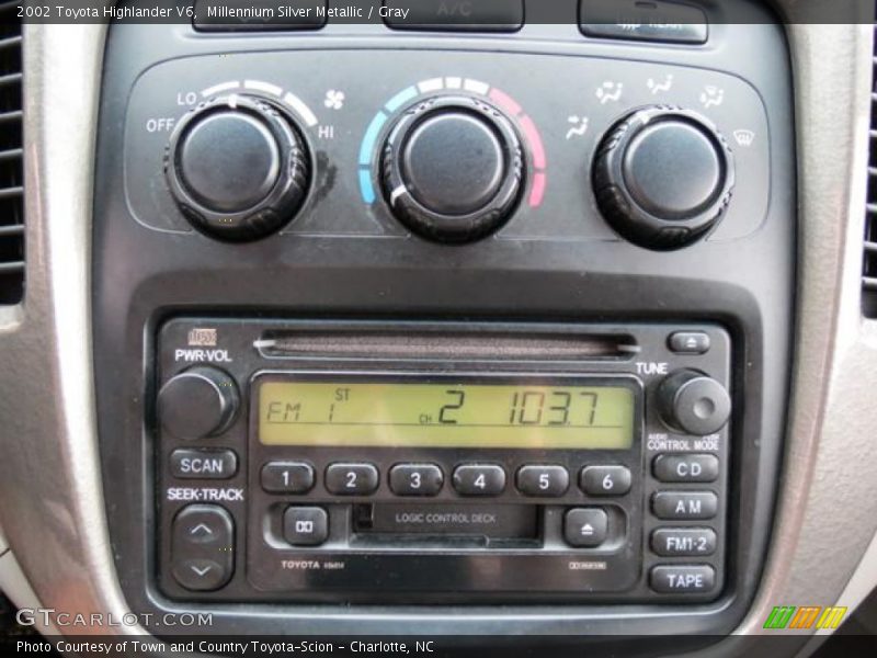 Millennium Silver Metallic / Gray 2002 Toyota Highlander V6