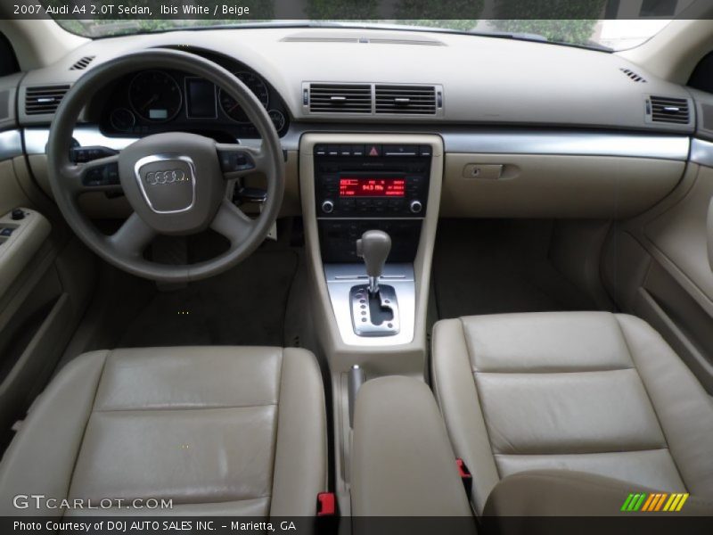 Ibis White / Beige 2007 Audi A4 2.0T Sedan
