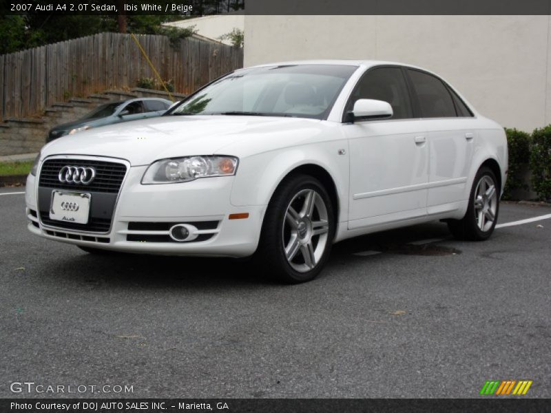 Ibis White / Beige 2007 Audi A4 2.0T Sedan