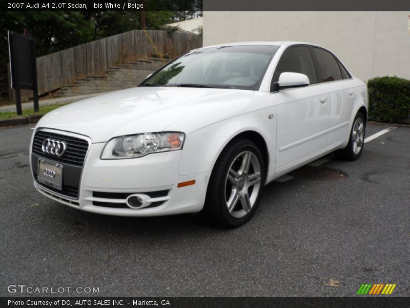 Ibis White / Beige 2007 Audi A4 2.0T Sedan