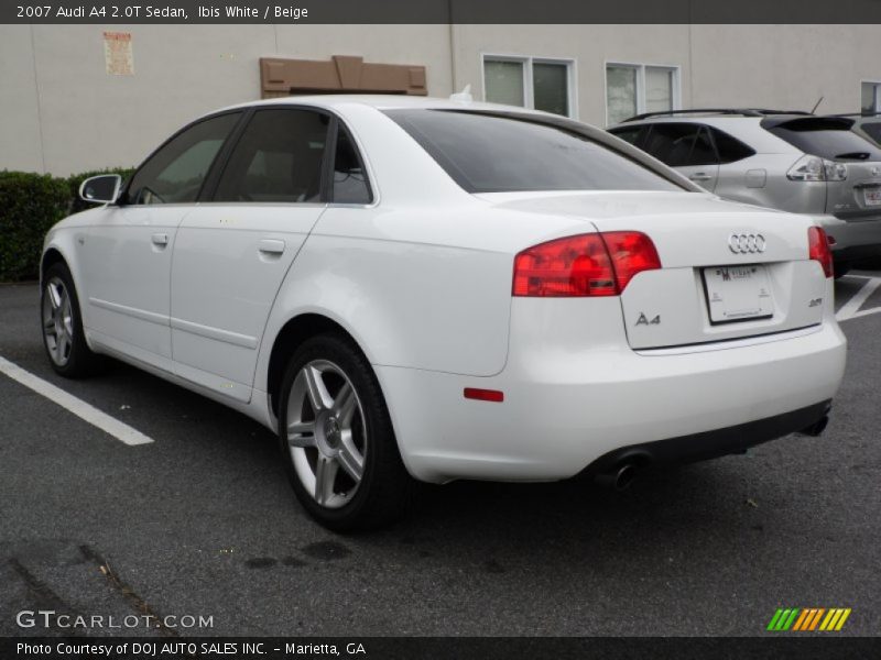 Ibis White / Beige 2007 Audi A4 2.0T Sedan