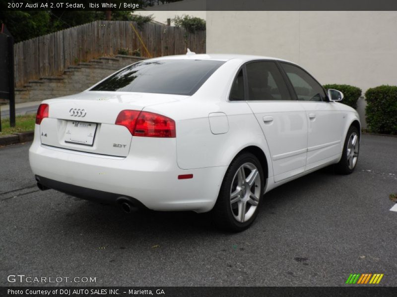Ibis White / Beige 2007 Audi A4 2.0T Sedan