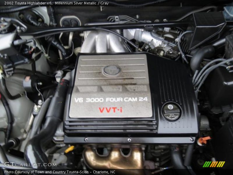 Millennium Silver Metallic / Gray 2002 Toyota Highlander V6