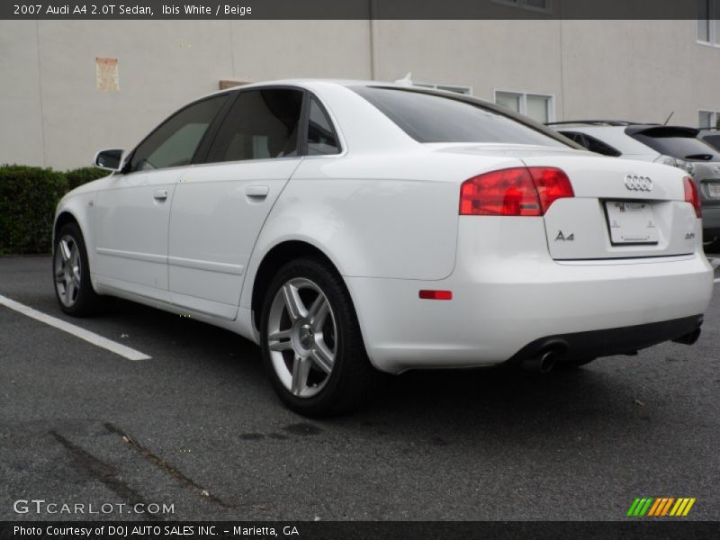 Ibis White / Beige 2007 Audi A4 2.0T Sedan