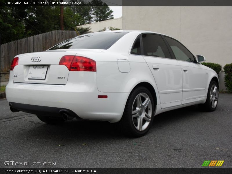 Ibis White / Beige 2007 Audi A4 2.0T Sedan