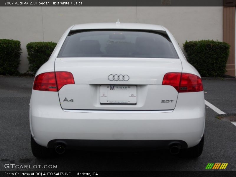 Ibis White / Beige 2007 Audi A4 2.0T Sedan