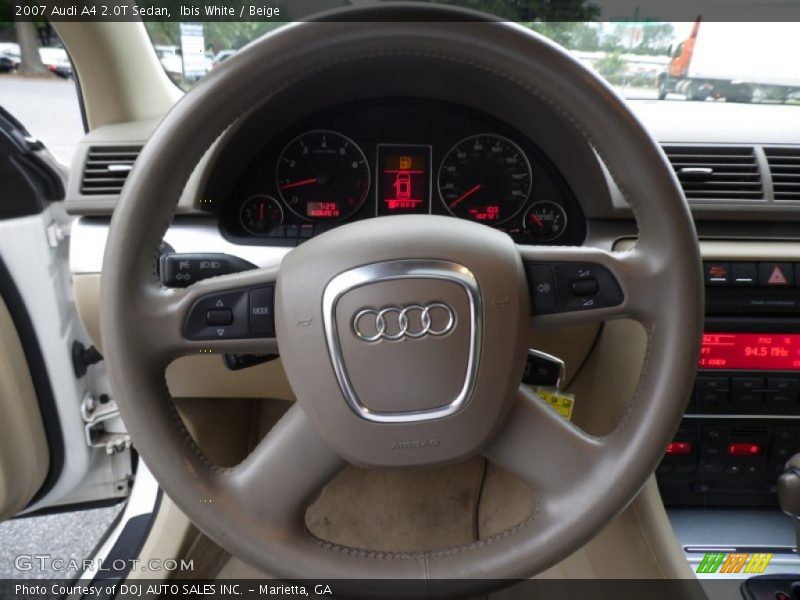 Ibis White / Beige 2007 Audi A4 2.0T Sedan