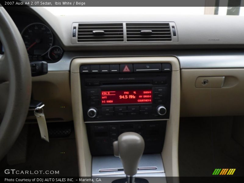 Ibis White / Beige 2007 Audi A4 2.0T Sedan