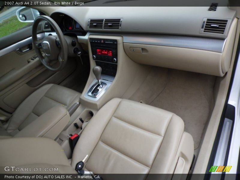 Ibis White / Beige 2007 Audi A4 2.0T Sedan