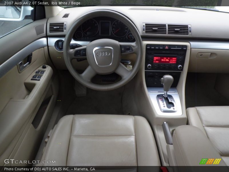Ibis White / Beige 2007 Audi A4 2.0T Sedan