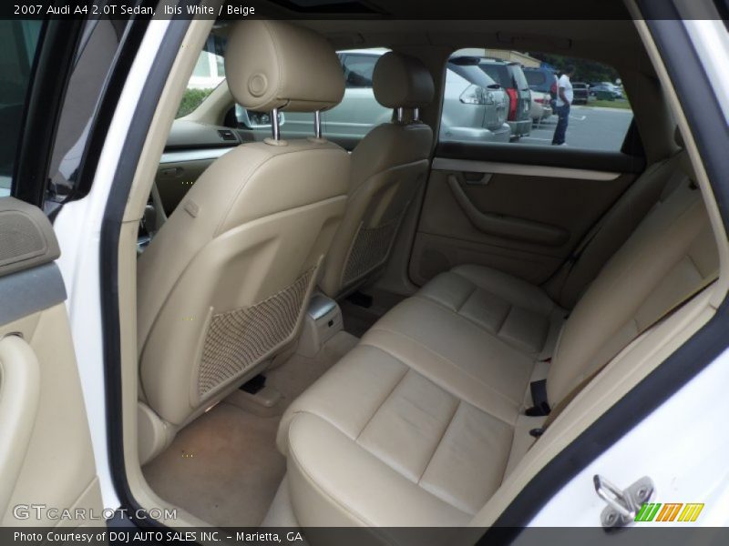 Ibis White / Beige 2007 Audi A4 2.0T Sedan