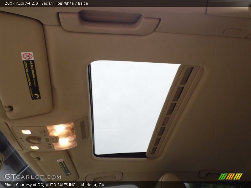 Ibis White / Beige 2007 Audi A4 2.0T Sedan
