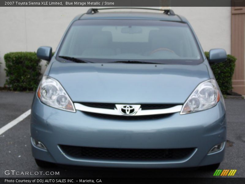 Blue Mirage Metallic / Stone 2007 Toyota Sienna XLE Limited