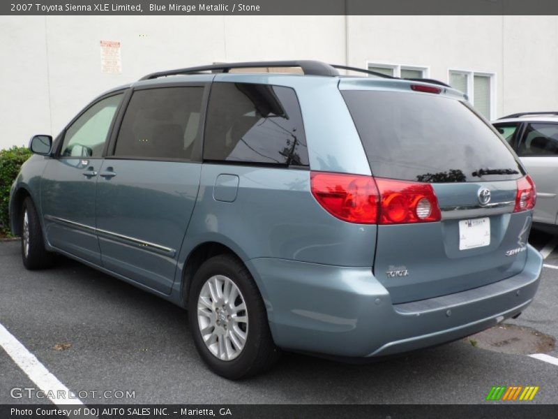 Blue Mirage Metallic / Stone 2007 Toyota Sienna XLE Limited