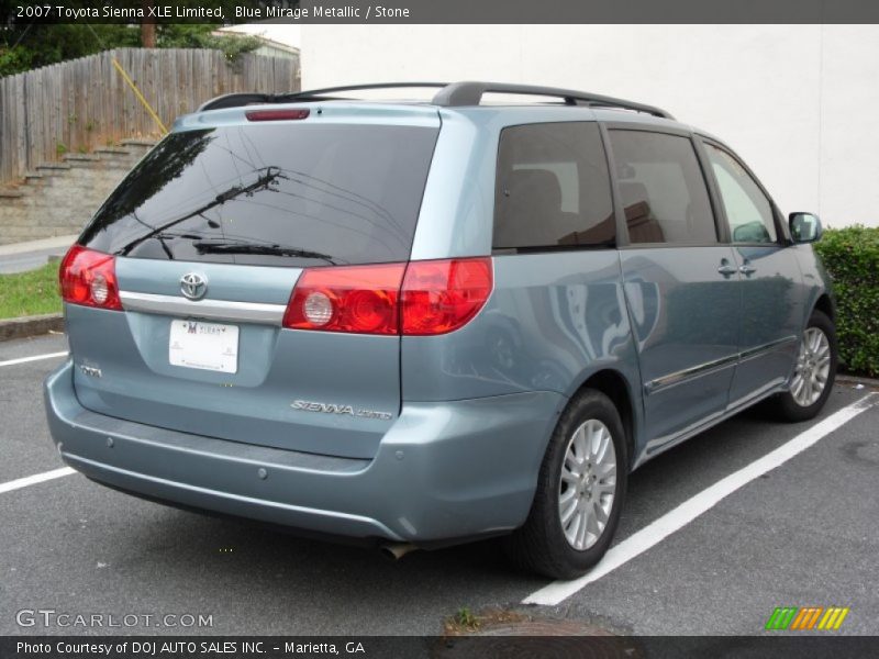 Blue Mirage Metallic / Stone 2007 Toyota Sienna XLE Limited