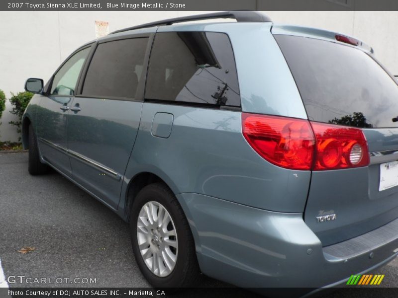 Blue Mirage Metallic / Stone 2007 Toyota Sienna XLE Limited