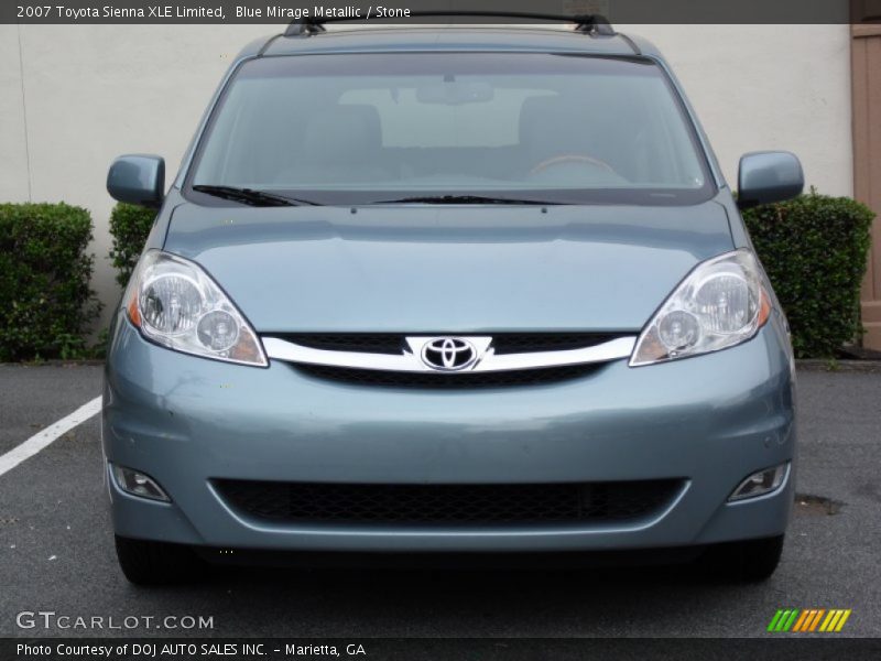 Blue Mirage Metallic / Stone 2007 Toyota Sienna XLE Limited