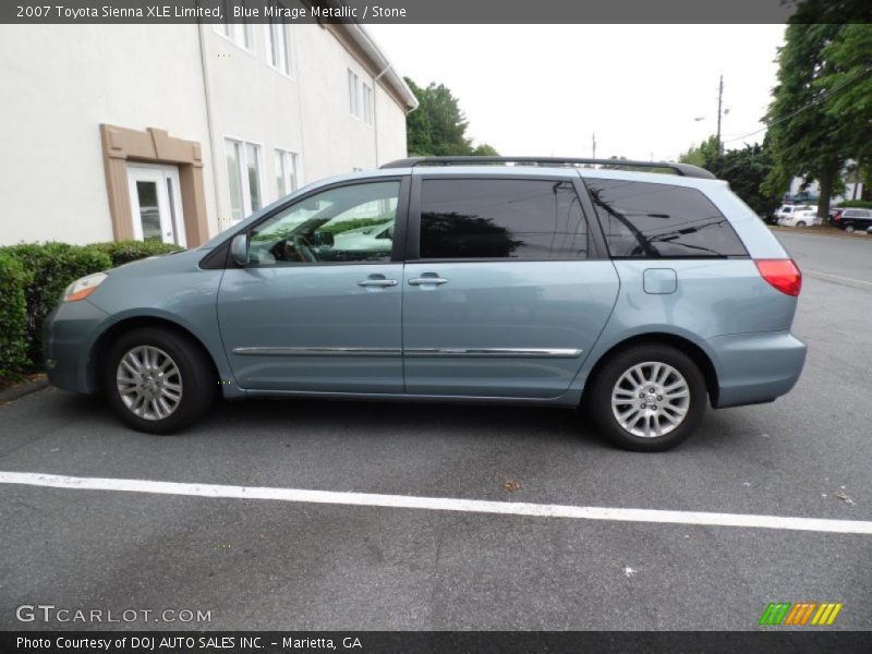Blue Mirage Metallic / Stone 2007 Toyota Sienna XLE Limited