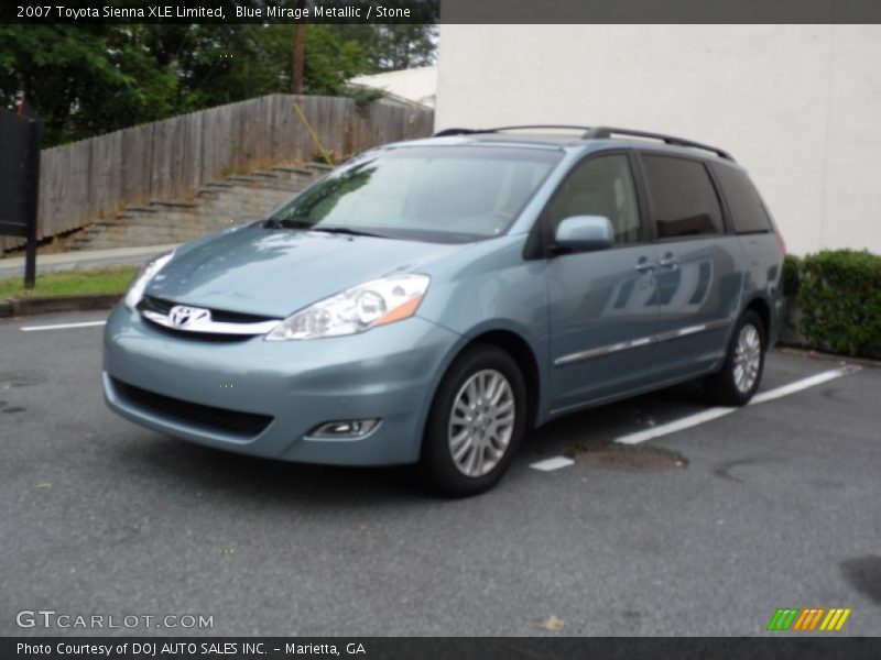 Blue Mirage Metallic / Stone 2007 Toyota Sienna XLE Limited