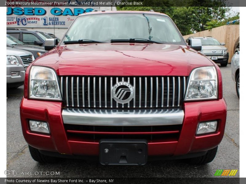 Vivid Red Metallic / Charcoal Black 2008 Mercury Mountaineer Premier AWD