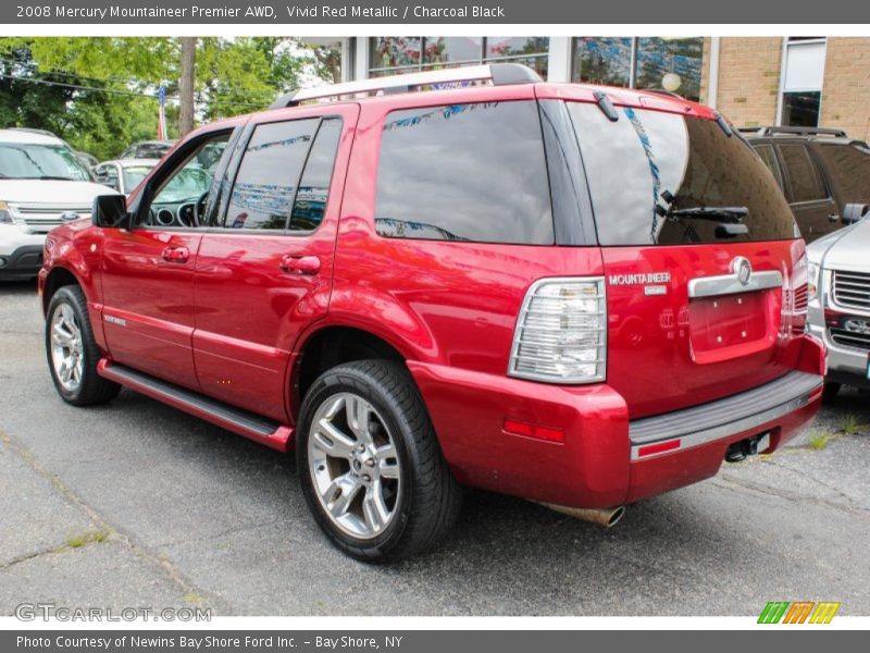 Vivid Red Metallic / Charcoal Black 2008 Mercury Mountaineer Premier AWD