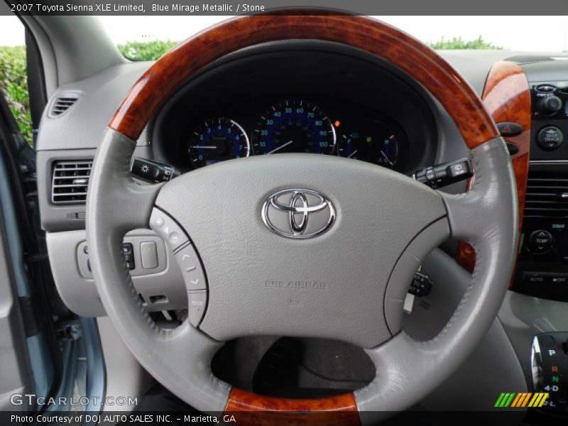 Blue Mirage Metallic / Stone 2007 Toyota Sienna XLE Limited