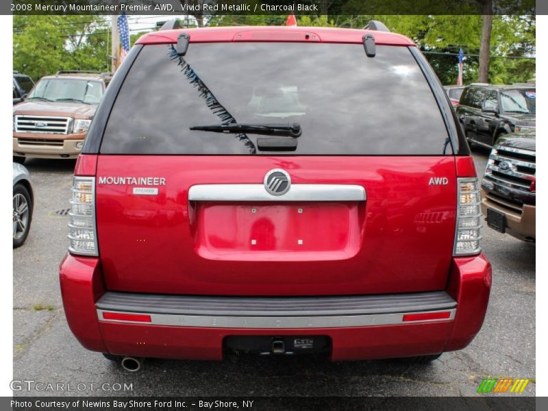 Vivid Red Metallic / Charcoal Black 2008 Mercury Mountaineer Premier AWD