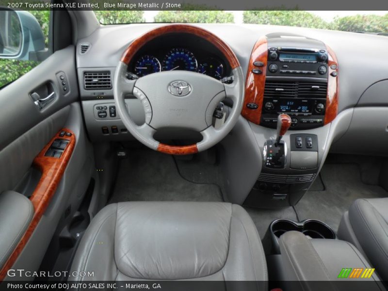 Blue Mirage Metallic / Stone 2007 Toyota Sienna XLE Limited