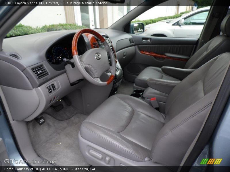 Blue Mirage Metallic / Stone 2007 Toyota Sienna XLE Limited