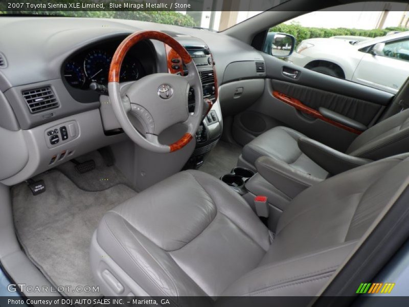 Blue Mirage Metallic / Stone 2007 Toyota Sienna XLE Limited