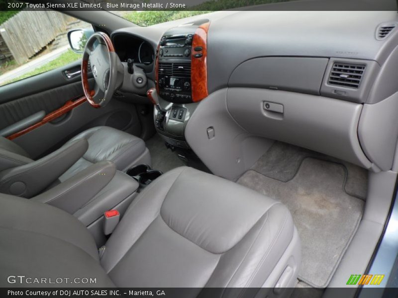 Blue Mirage Metallic / Stone 2007 Toyota Sienna XLE Limited