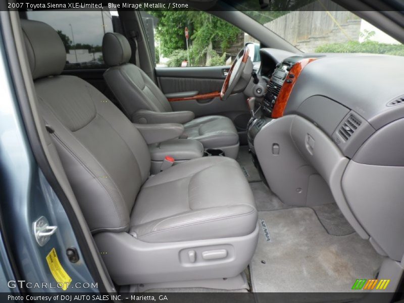 Blue Mirage Metallic / Stone 2007 Toyota Sienna XLE Limited