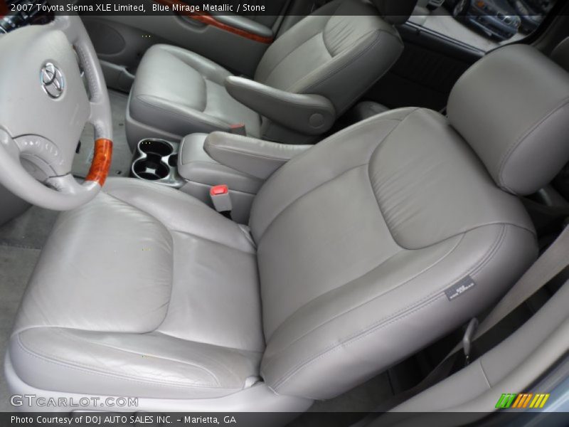 Blue Mirage Metallic / Stone 2007 Toyota Sienna XLE Limited