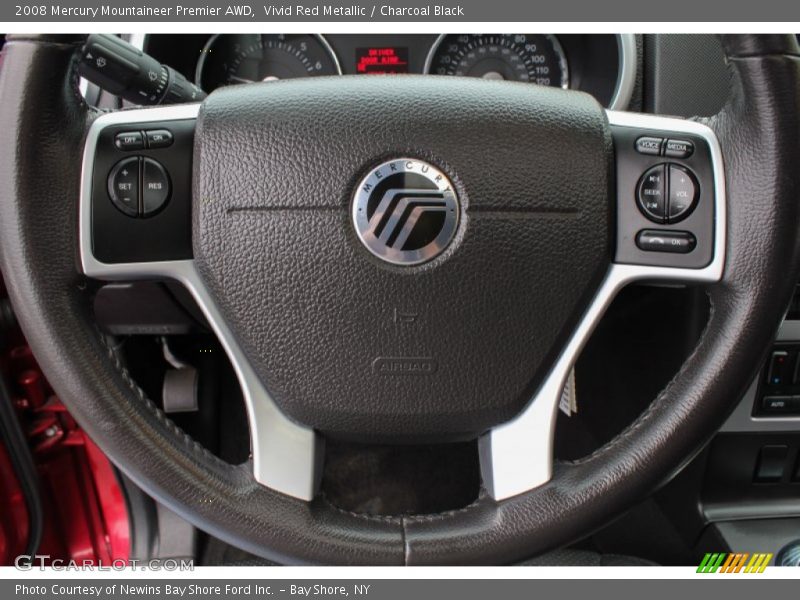 Vivid Red Metallic / Charcoal Black 2008 Mercury Mountaineer Premier AWD