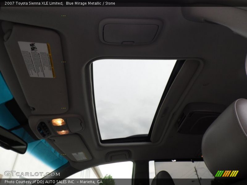 Blue Mirage Metallic / Stone 2007 Toyota Sienna XLE Limited