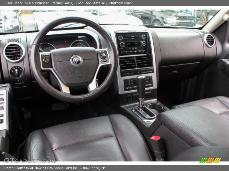 Vivid Red Metallic / Charcoal Black 2008 Mercury Mountaineer Premier AWD