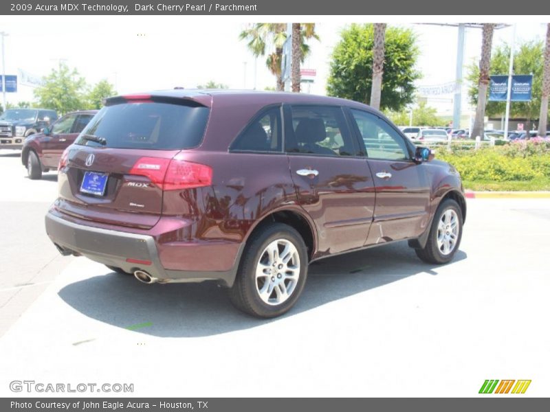 Dark Cherry Pearl / Parchment 2009 Acura MDX Technology