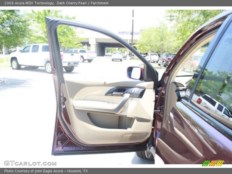 Dark Cherry Pearl / Parchment 2009 Acura MDX Technology