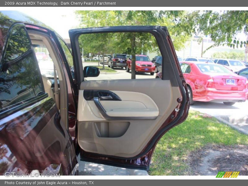 Dark Cherry Pearl / Parchment 2009 Acura MDX Technology