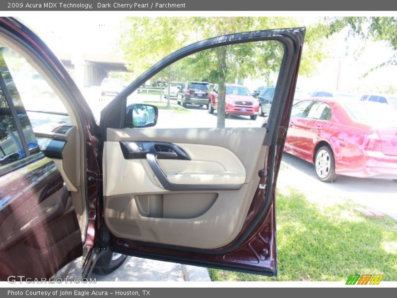 Dark Cherry Pearl / Parchment 2009 Acura MDX Technology