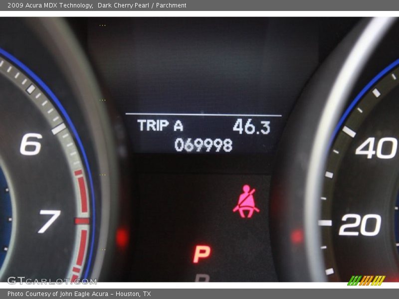 Dark Cherry Pearl / Parchment 2009 Acura MDX Technology