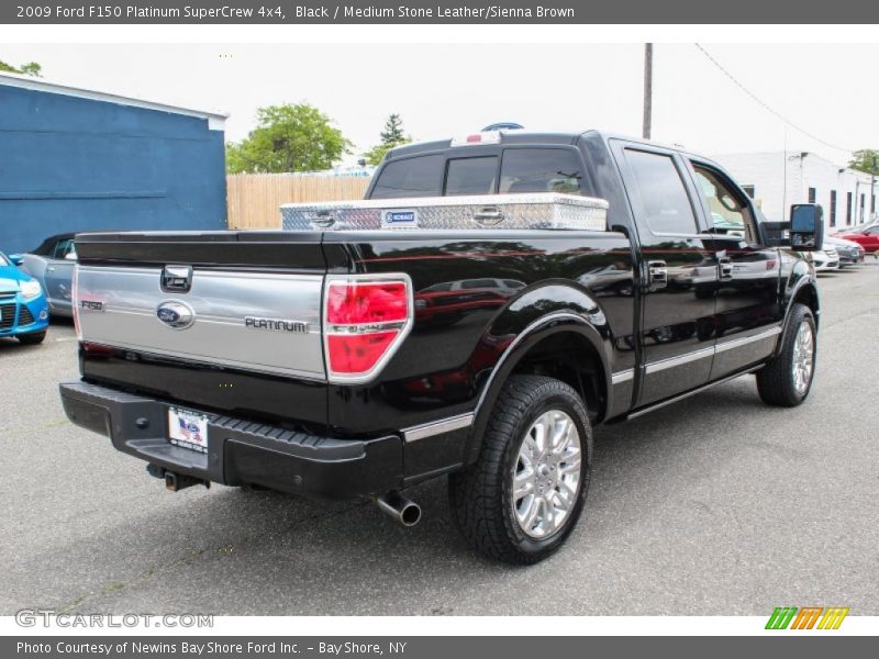 Black / Medium Stone Leather/Sienna Brown 2009 Ford F150 Platinum SuperCrew 4x4