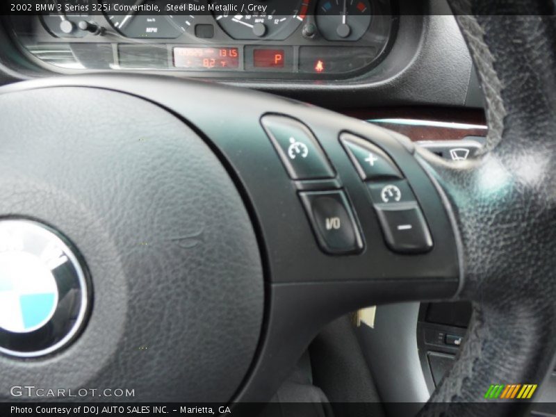 Steel Blue Metallic / Grey 2002 BMW 3 Series 325i Convertible