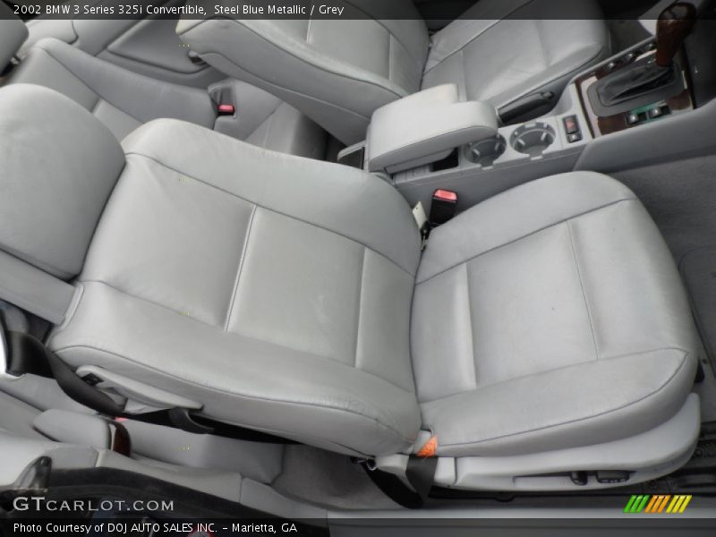 Steel Blue Metallic / Grey 2002 BMW 3 Series 325i Convertible