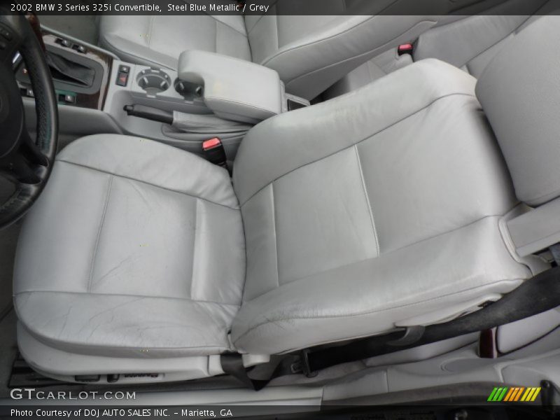 Steel Blue Metallic / Grey 2002 BMW 3 Series 325i Convertible