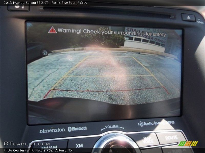 Pacific Blue Pearl / Gray 2013 Hyundai Sonata SE 2.0T