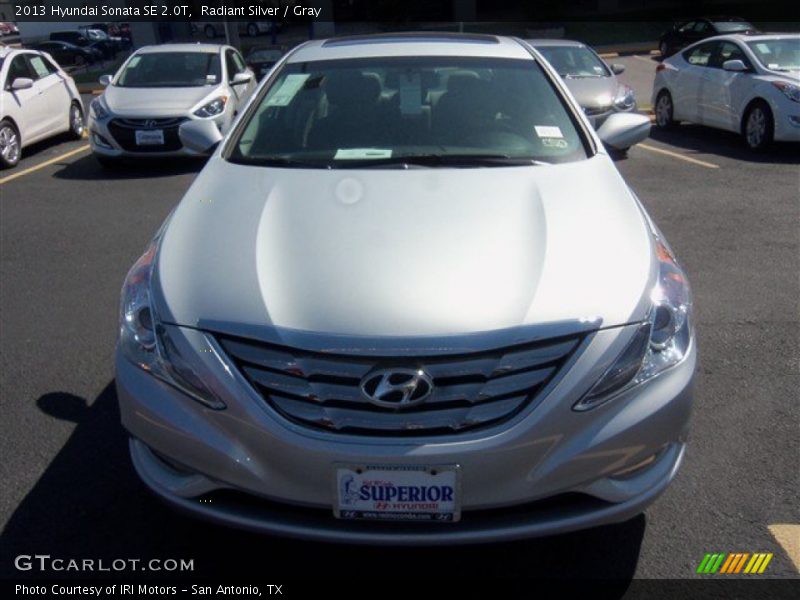 Radiant Silver / Gray 2013 Hyundai Sonata SE 2.0T