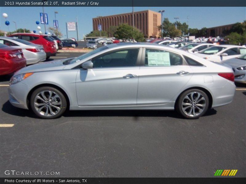 Radiant Silver / Gray 2013 Hyundai Sonata SE 2.0T