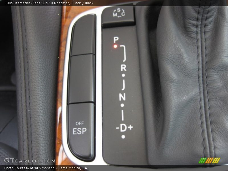 Black / Black 2009 Mercedes-Benz SL 550 Roadster